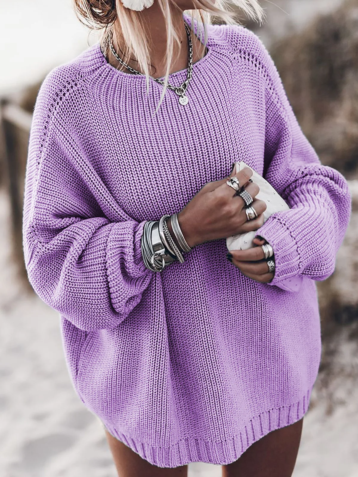 Evien | Casual Chunky Knit Jumper for Women | Oversized