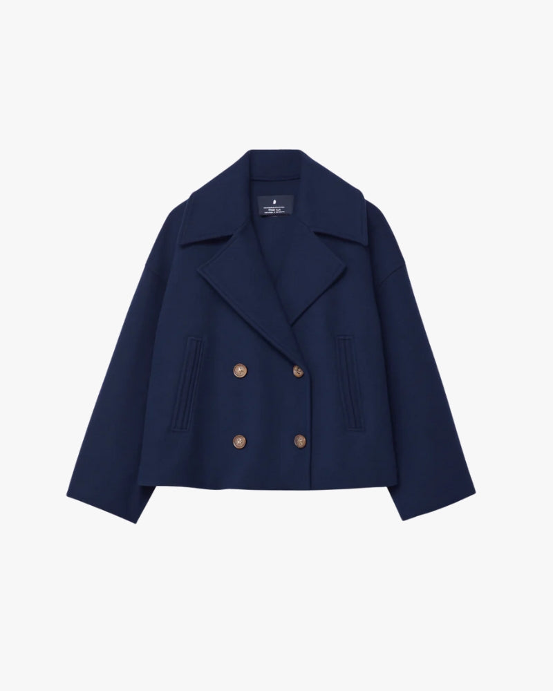 Short Double-Breasted Jacket Chic Outerwear