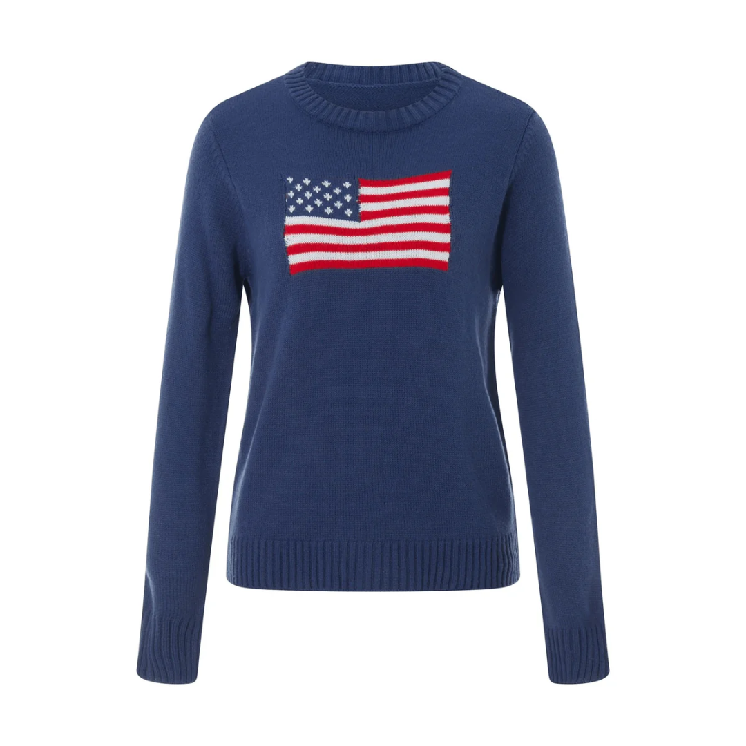 Ladies' Knitted Long Sleeve Jumper | Warm