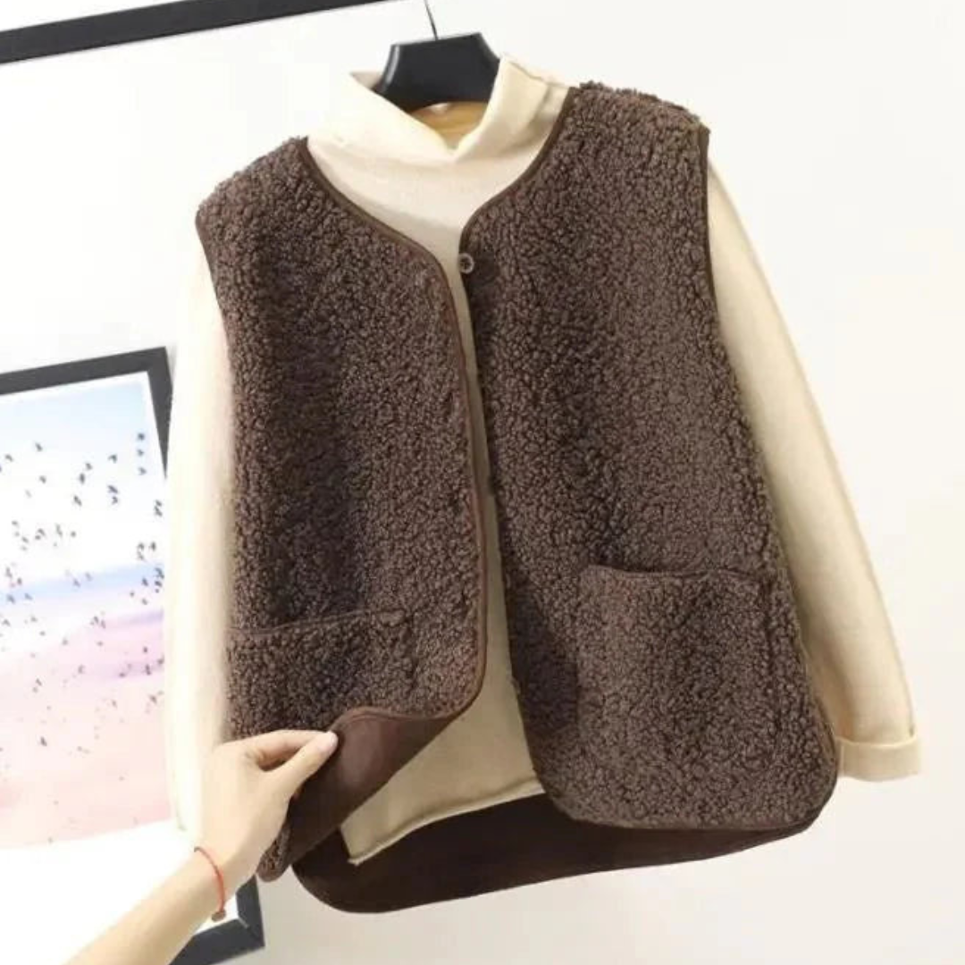 Ladies' Buttoned Down Gilet | Sleeveless