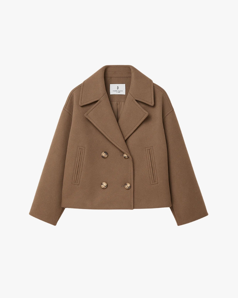 Short Double-Breasted Jacket Chic Outerwear