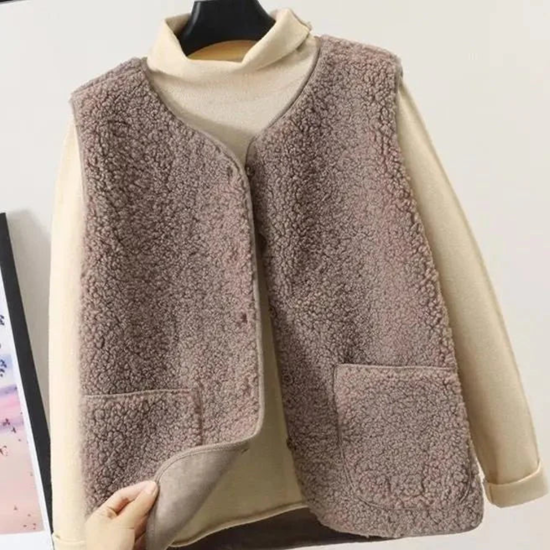 Ladies' Buttoned Down Gilet | Sleeveless