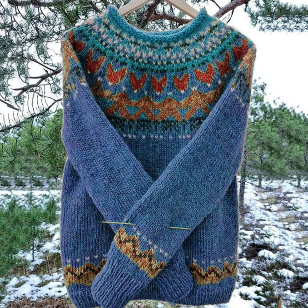 Ladies Long Sleeve Winter Warm Jumper | Round Neck