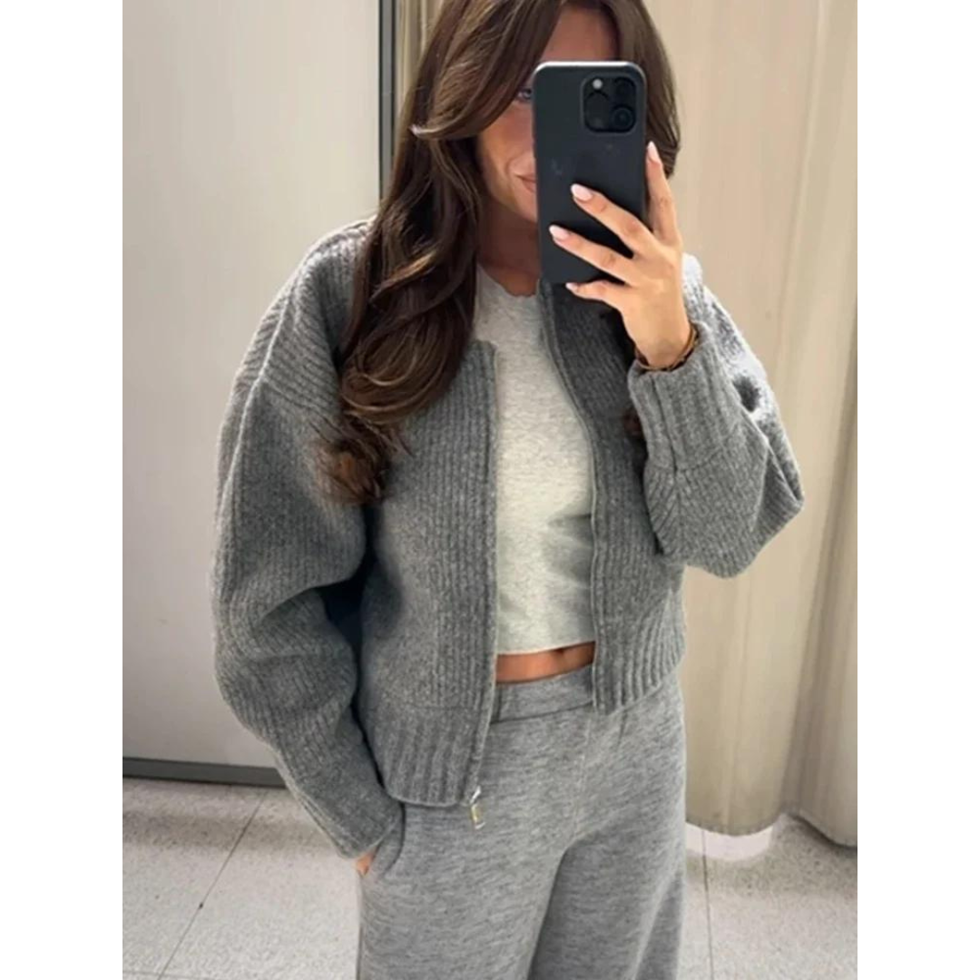 Orhaney | Warm Knitted Cardigan for Women | Zip