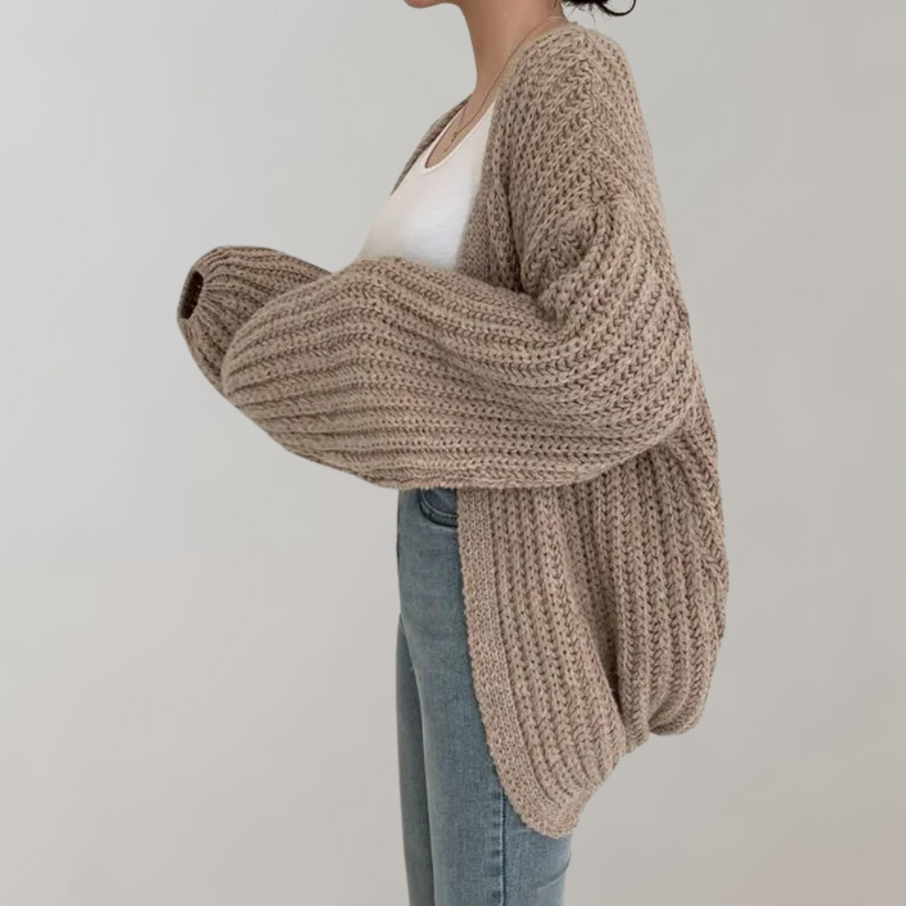 Oversized Knit Cardigan for Women | Long Sleeve