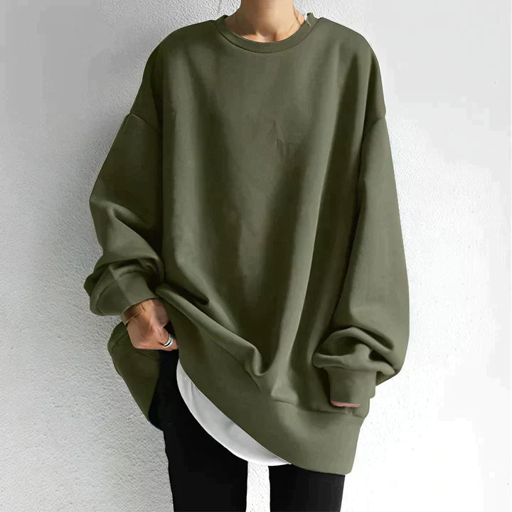 Owena | Oversized Warm Jumper for Women with Round Neck | Long