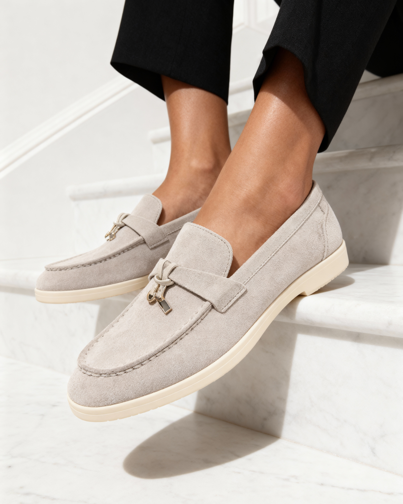 Signature Suede Lady Loafers