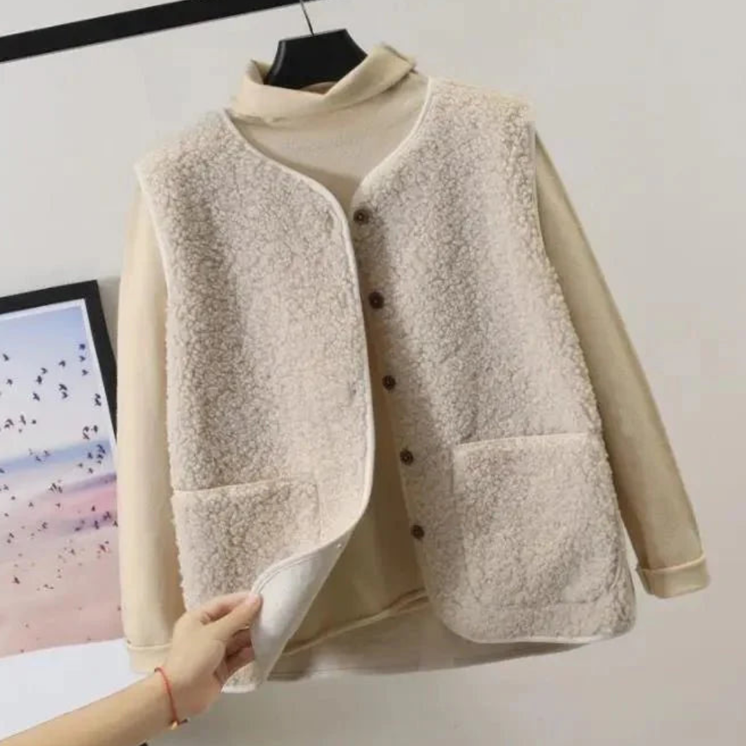 Ladies' Buttoned Down Gilet | Sleeveless