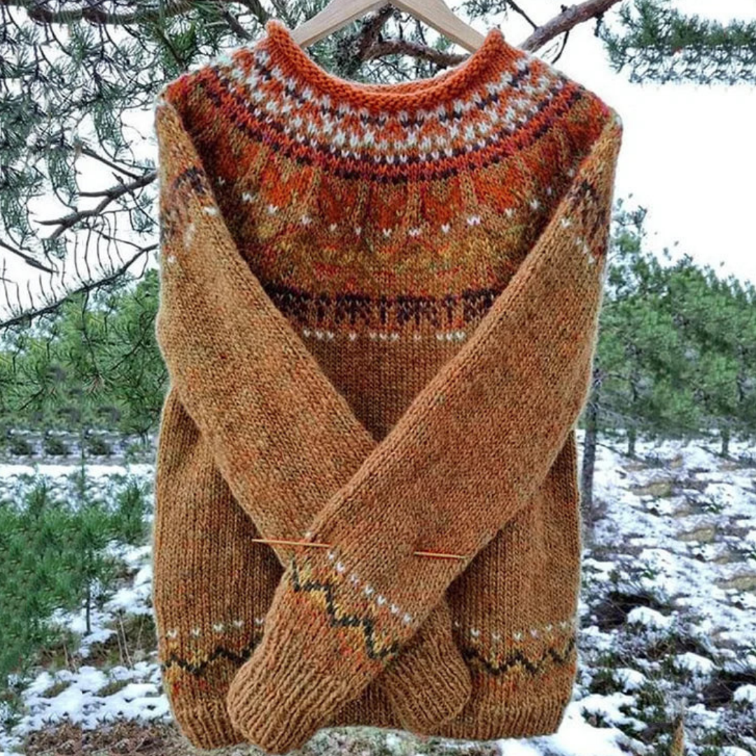 Ladies Long Sleeve Winter Warm Jumper | Round Neck