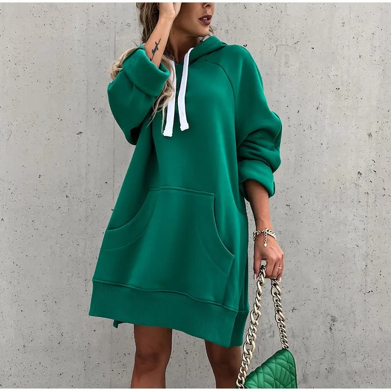 Evana | Women's Oversized Hoodie with Side Pockets and Drawstring | Relaxed Fit