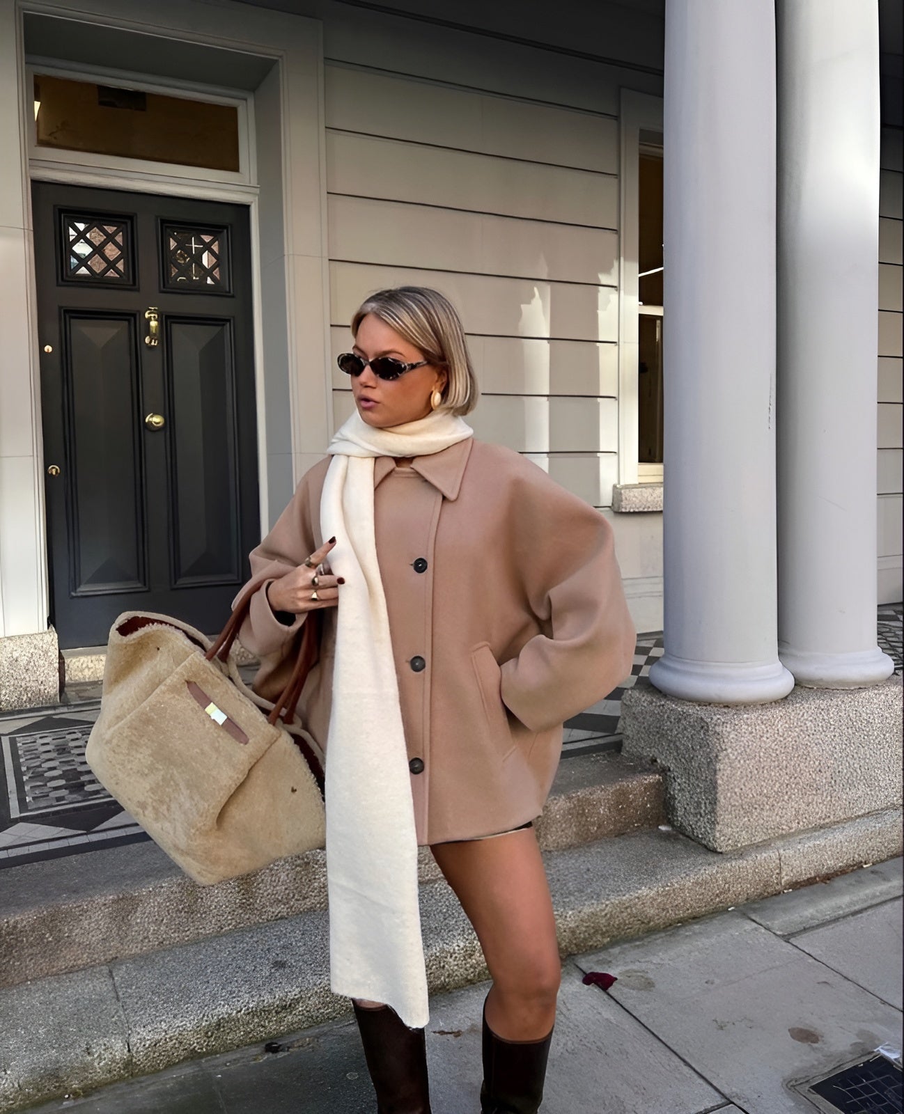 Lizzy Oversized Wool Blend Coat