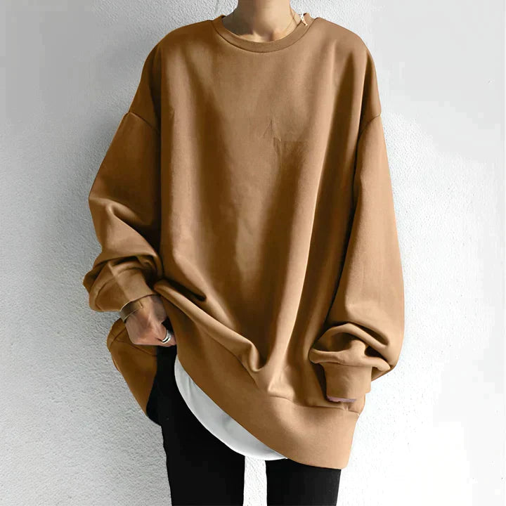 Owena | Oversized Warm Jumper for Women with Round Neck | Long