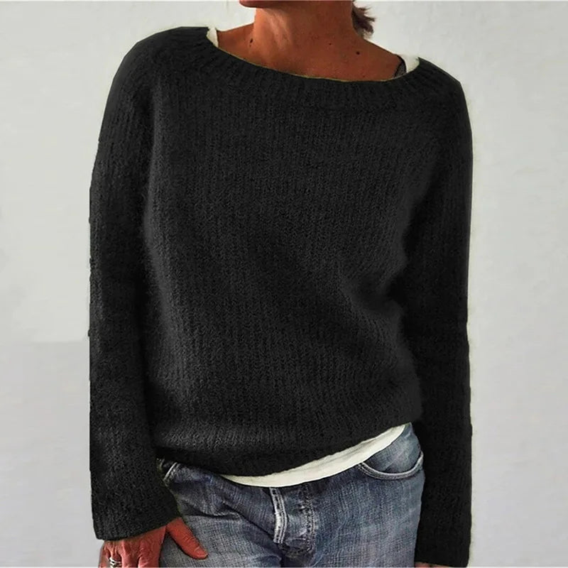 Thick Warm Winter Norwegian Jumper for Women | Crew Neck
