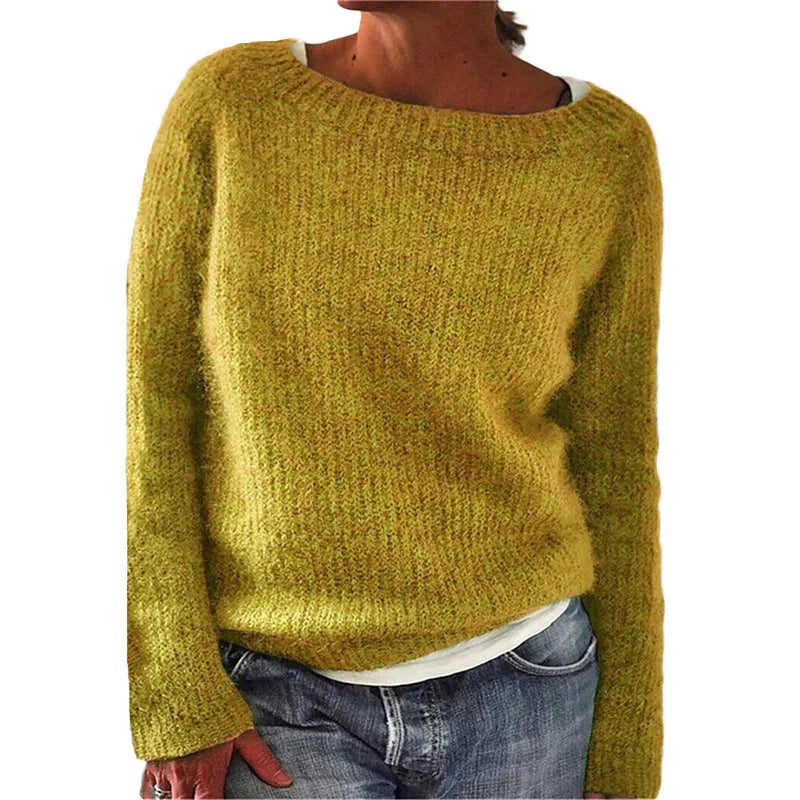 Thick Warm Winter Norwegian Jumper for Women | Crew Neck