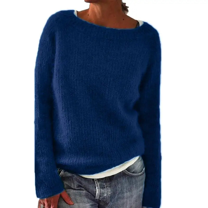 Thick Warm Winter Norwegian Jumper for Women | Crew Neck
