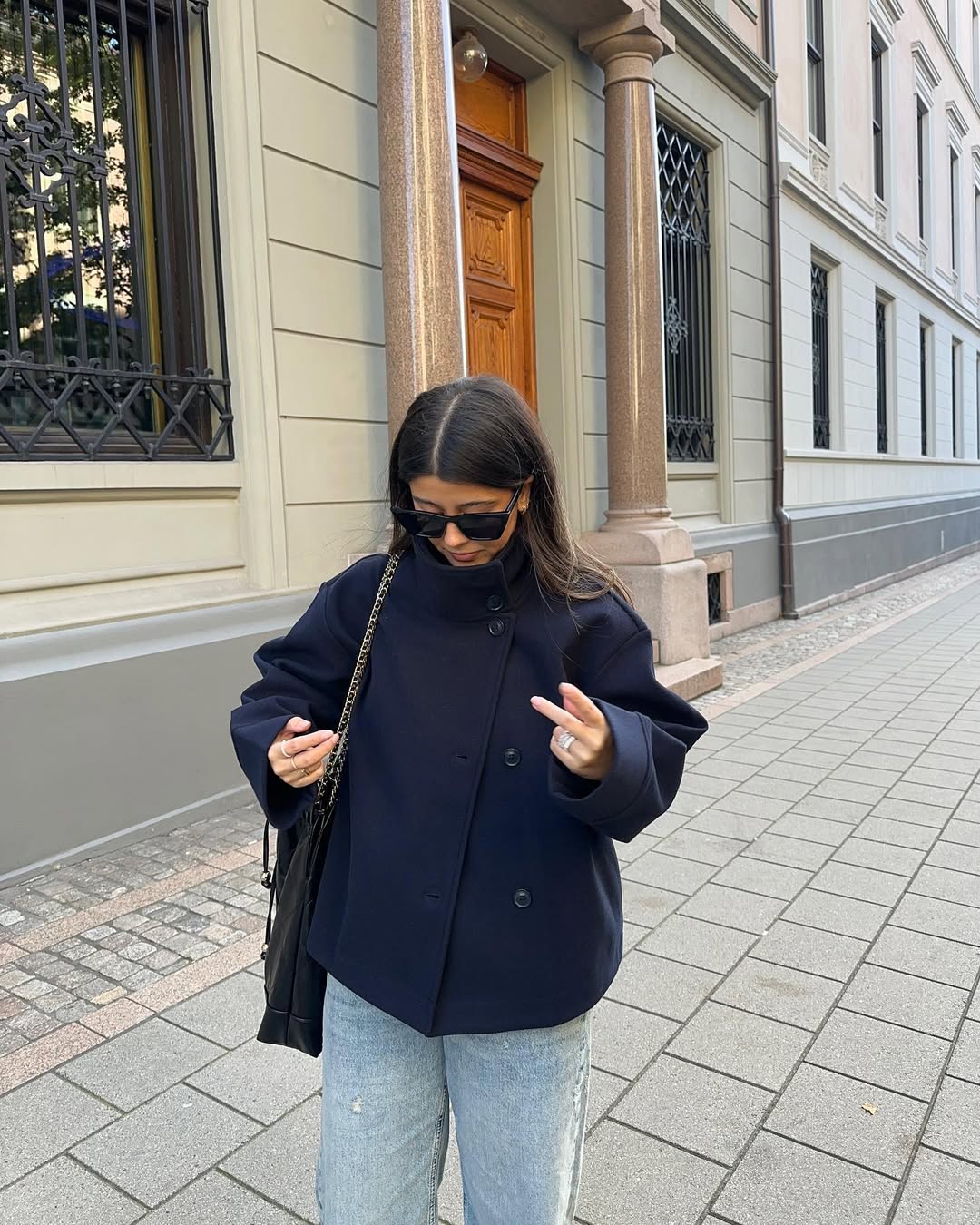 Luxe Double-Breasted Short Coat