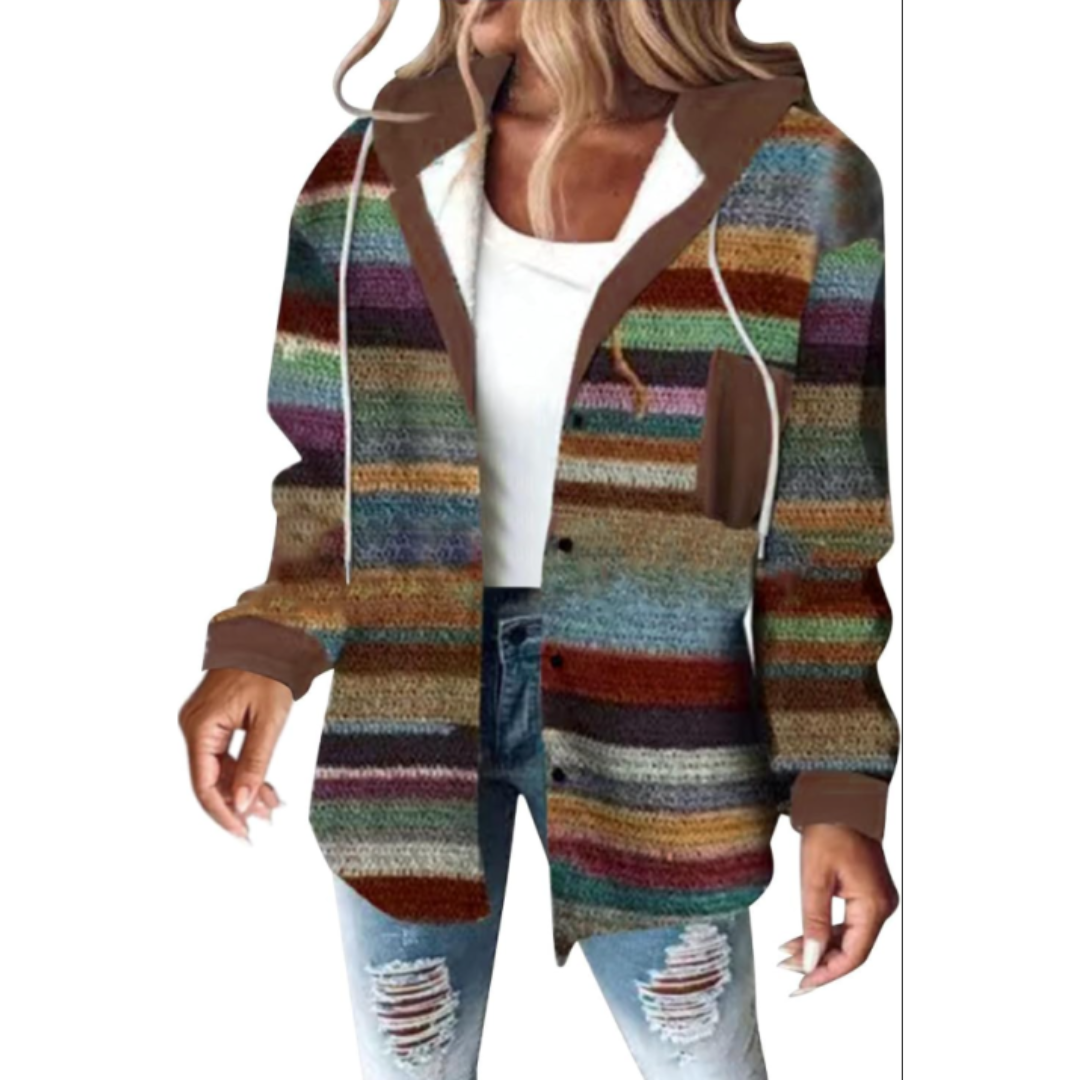 Tildarin | Warm Knitted Cardigan for Women with Hood | Winter