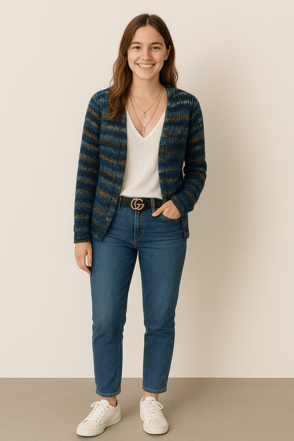 Women's Winter Multicoloured Cardigan | Warm
