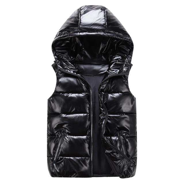 Callane | Women's Down Gilet with Hood and Side Zippers | Warm