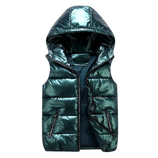Callane | Women's Down Gilet with Hood and Side Zippers | Warm